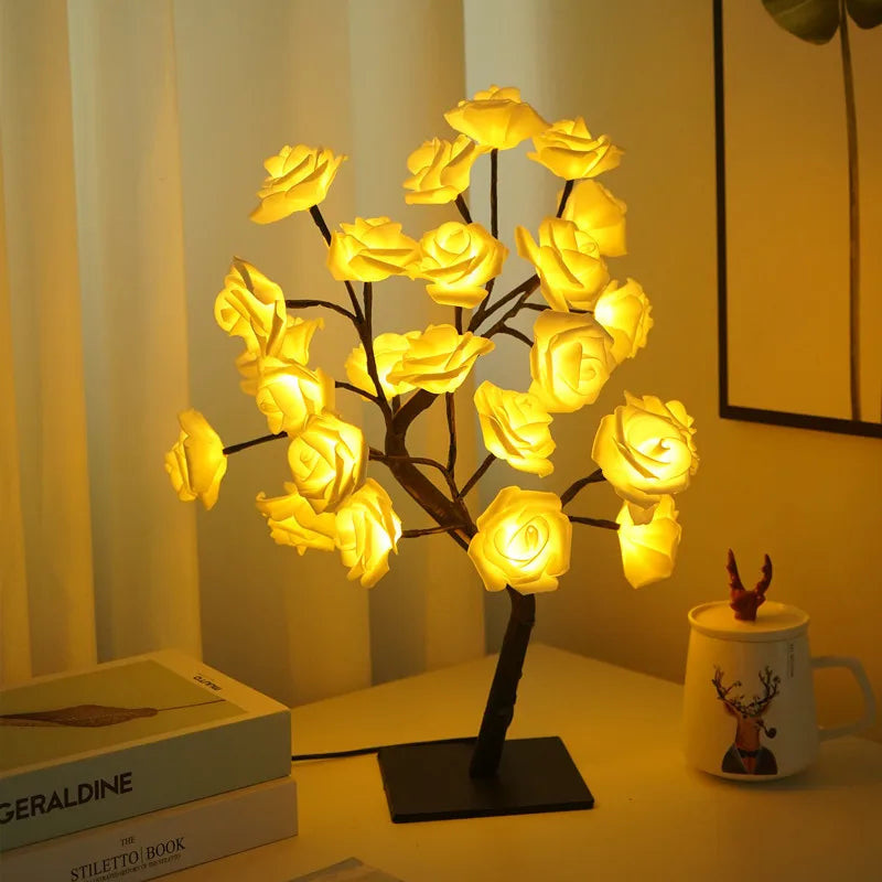 Table Lamp | Rose Light String | Tree Night Lights | USB Powered Lighting
