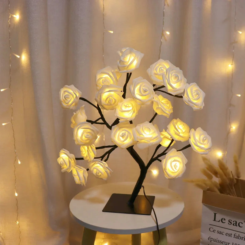 Table Lamp | Rose Light String | Tree Night Lights | USB Powered Lighting