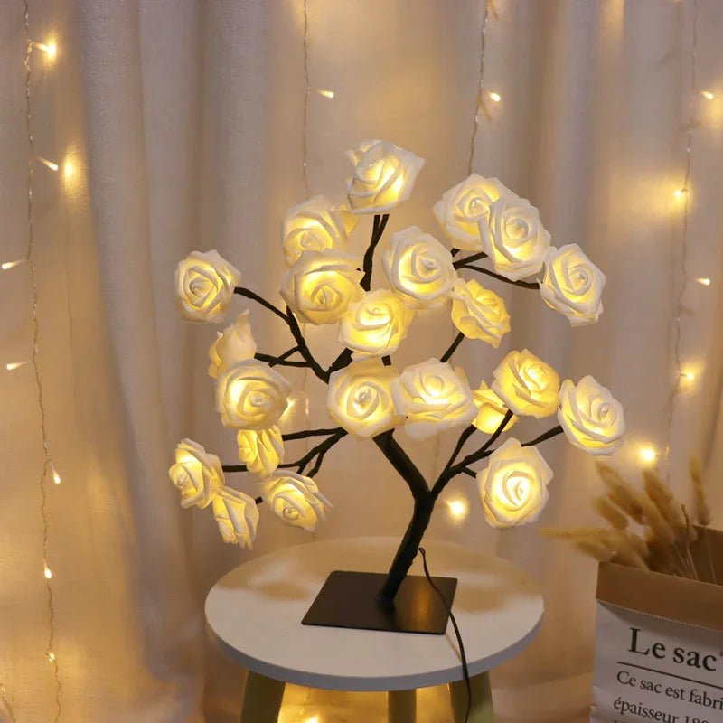 Table Lamp | Rose Light String | Tree Night Lights | USB Powered Lighting - CasaBloom