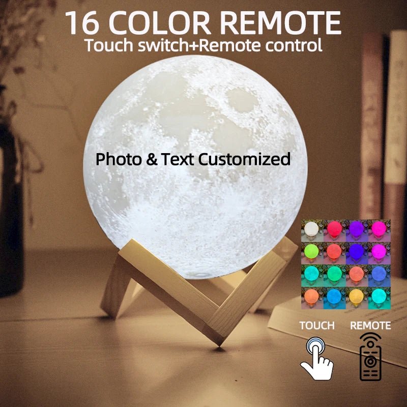 3D Lamp | Table Lamp | Lamp with Your Own Photo - CasaBloom