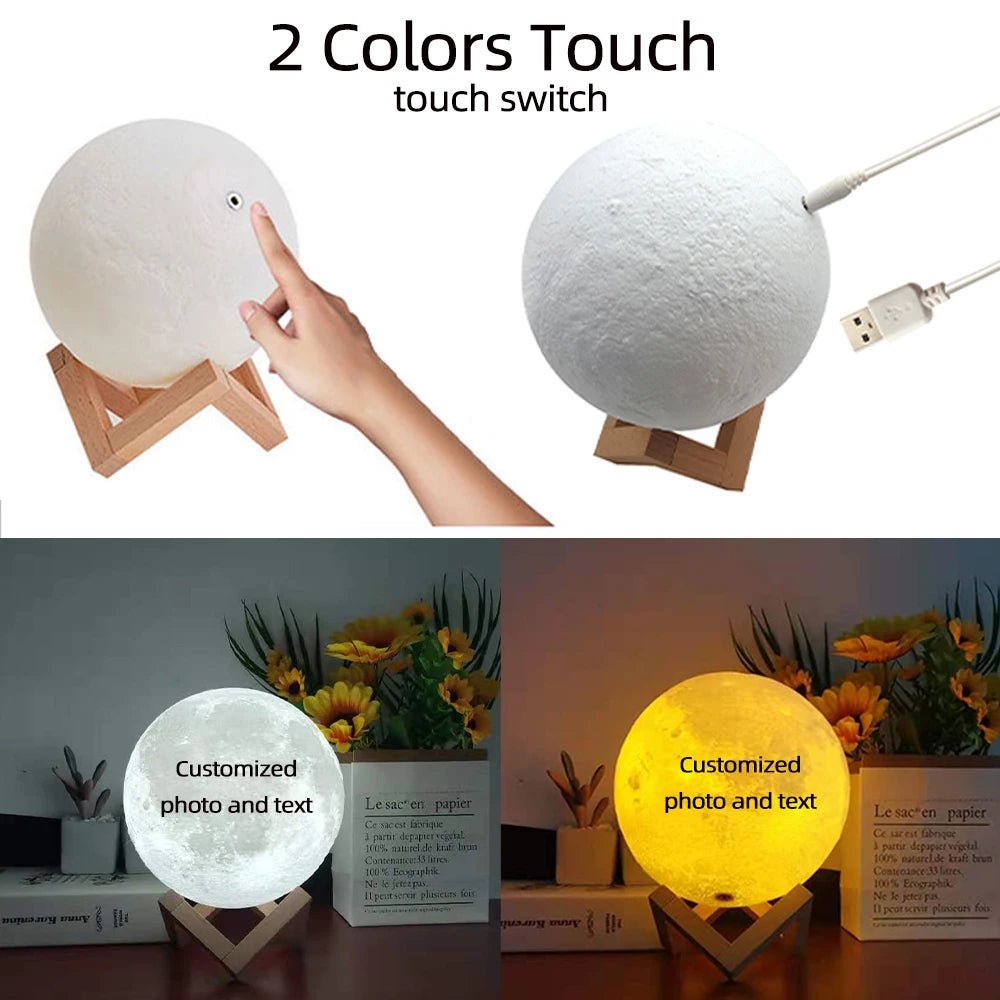 3D Lamp | Table Lamp | Lamp with Your Own Photo - CasaBloom