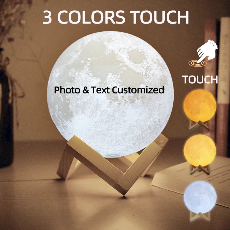 3D Lamp | Table Lamp | Lamp with Your Own Photo - CasaBloom
