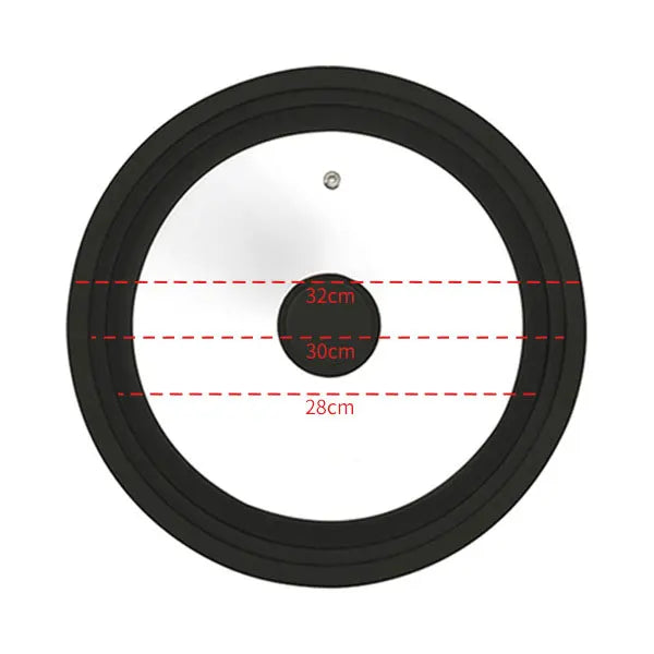 Multi-size lid for pots and pans