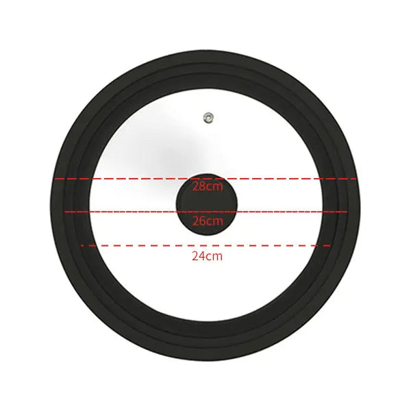 Multi-size lid for pots and pans