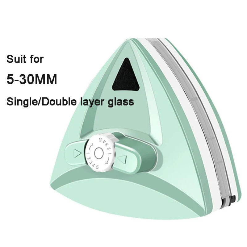 "Double-Sided Magnetic Window Cleaner for Safe Glass Cleaning"