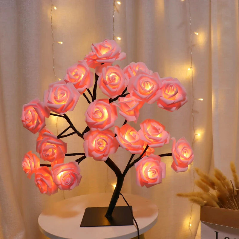 Table Lamp | Rose Light String | Tree Night Lights | USB Powered Lighting