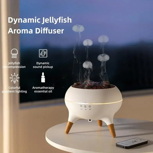 Dynamic Jellyfish 250ml Air Humidifier with Essential Oil and Remote Control for Bedroom - CasaBloom