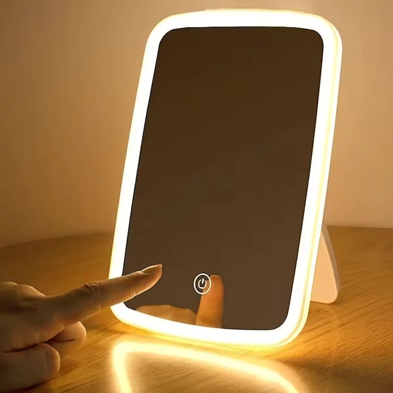 Mirror with LED backlight and stand, touch screen - CasaBloom