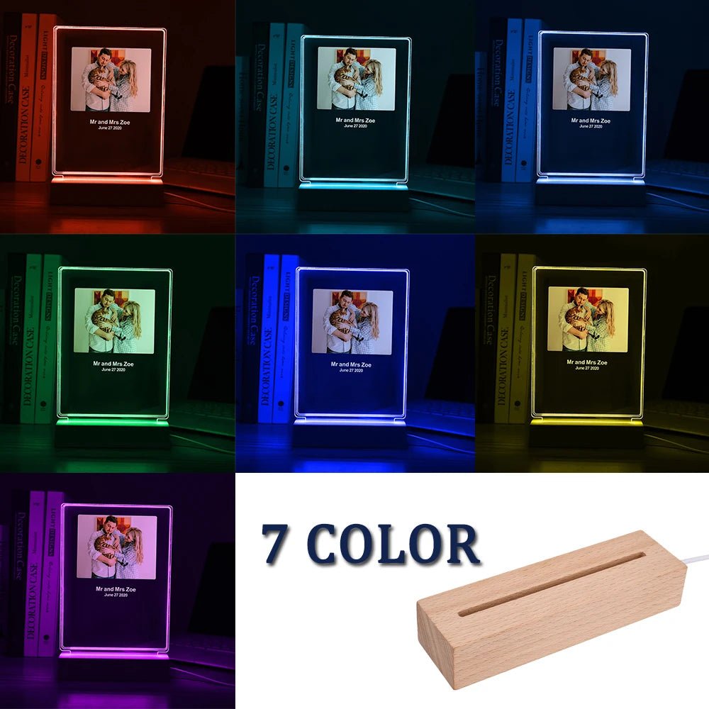 Personalized 3D Lamp Custom Photo/Text With Instagram Style - CasaBloom