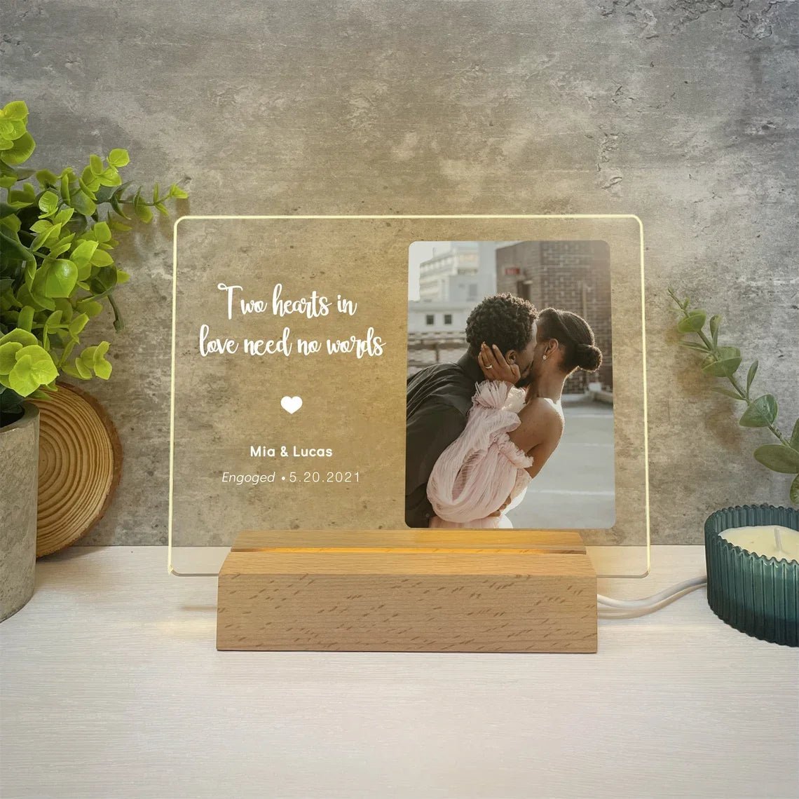 Personalized 3D Lamp Custom Photo/Text With Instagram Style - CasaBloom