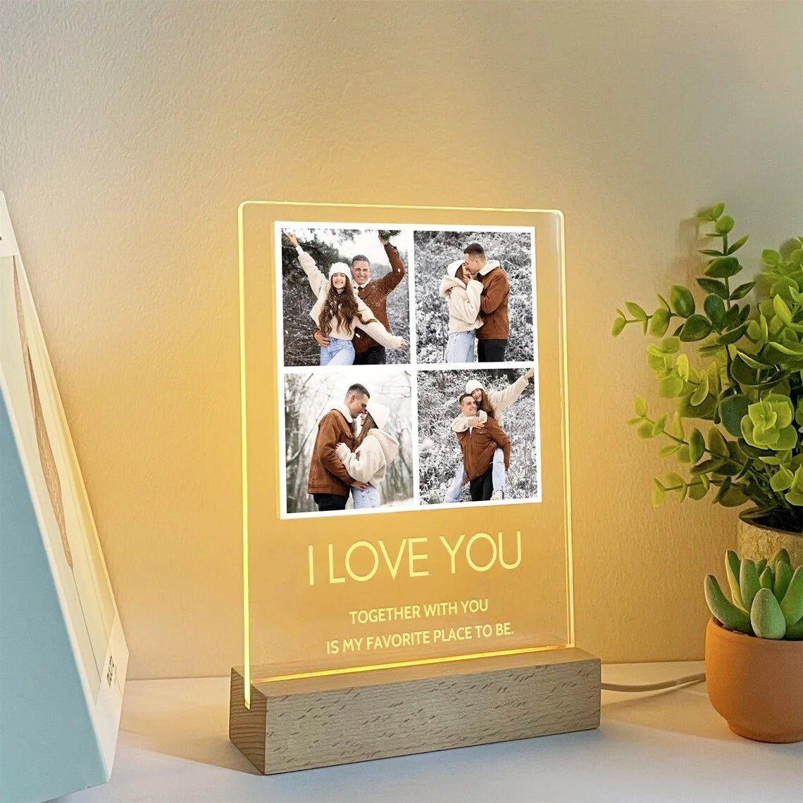 Personalized 3D Lamp Custom Photo/Text With Instagram Style - CasaBloom