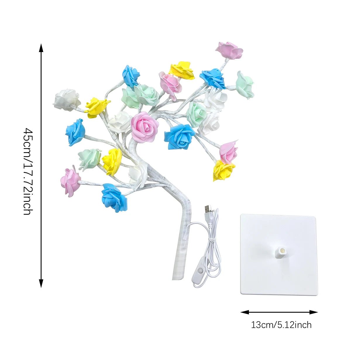 Table Lamp | Rose Light String | Tree Night Lights | USB Powered Lighting - CasaBloom