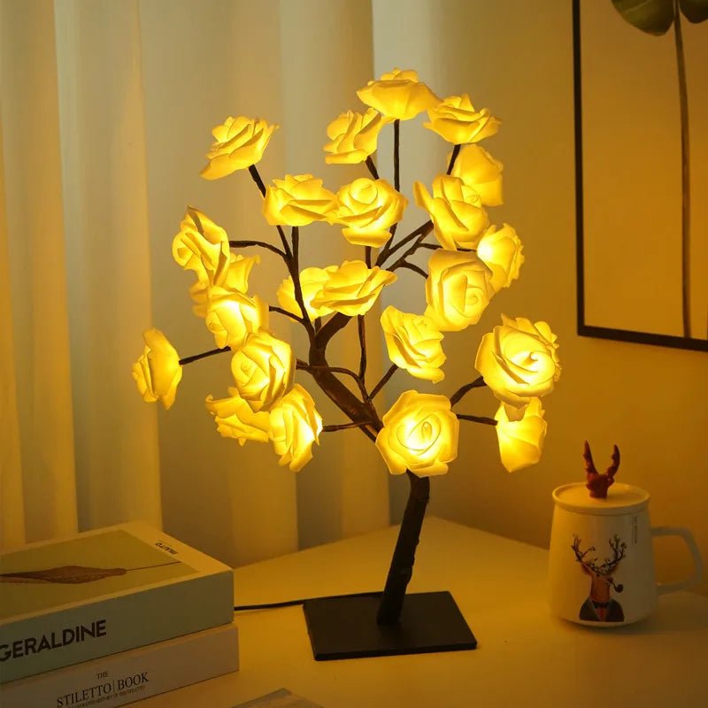 Table Lamp | Rose Light String | Tree Night Lights | USB Powered Lighting - CasaBloom