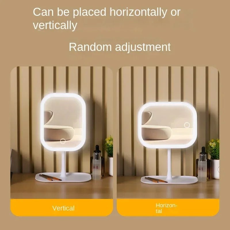 Tabletop Mirror with 3 - Color LED Light | Touch Mirror - CasaBloom