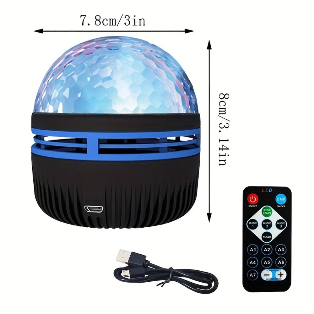 USB Galaxy Projector Aurora 5V | Night Light 360°Rotating | Colorful NightLights with Remote Control - CasaBloom